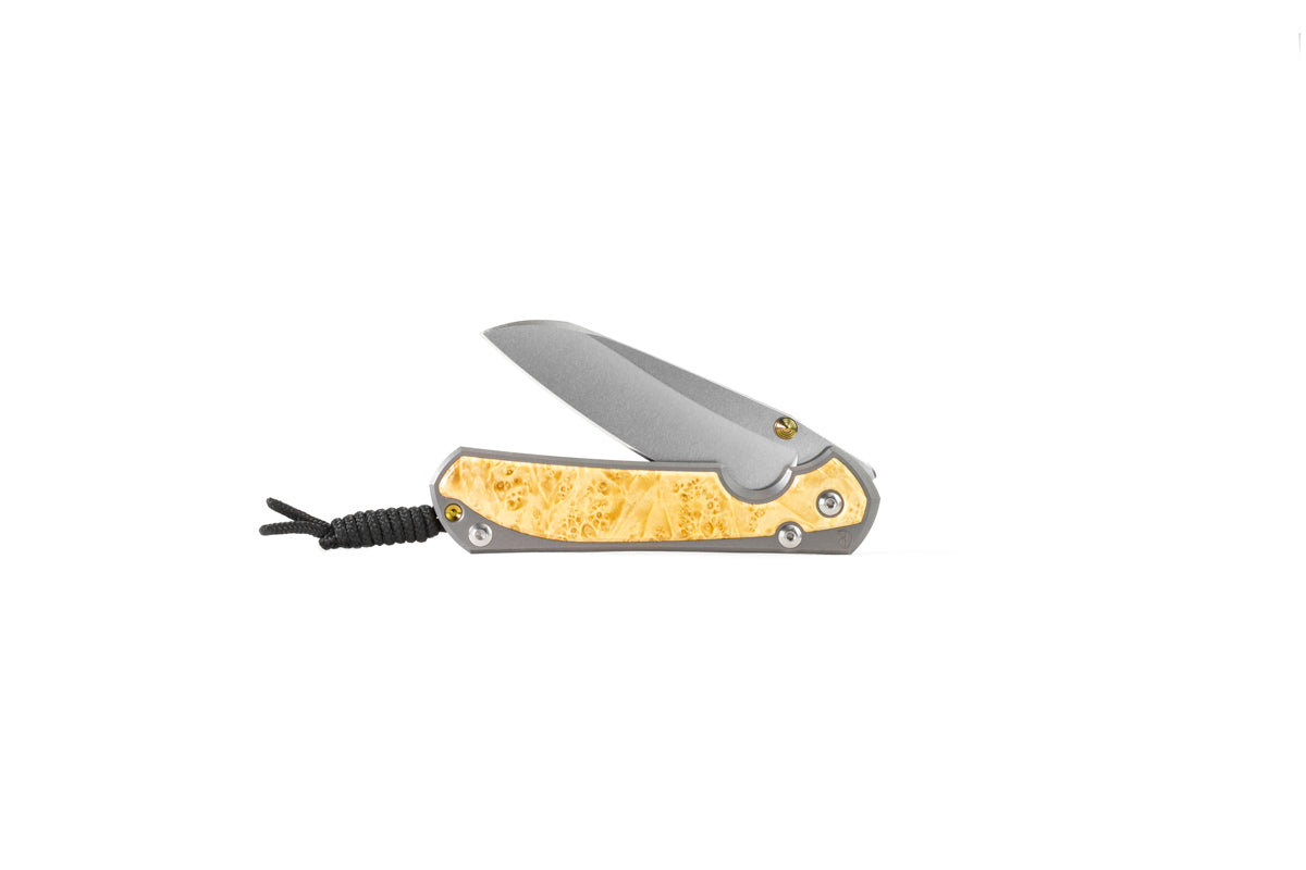 Chris Reeve Knives: Large Sebenza 21 - Box Elder Burl